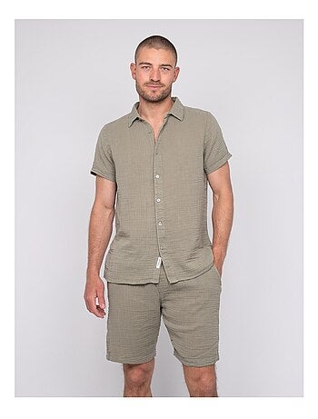 Chemise manches courtes coton DOUMAKI
