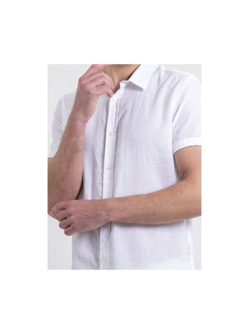 Chemise manches courtes DAPERMI Blanc - Kiabi