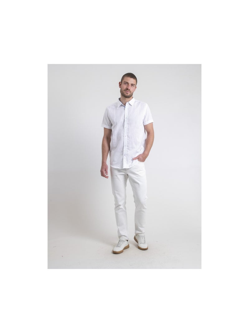 Chemise manches courtes DEMIKA Blanc - Kiabi