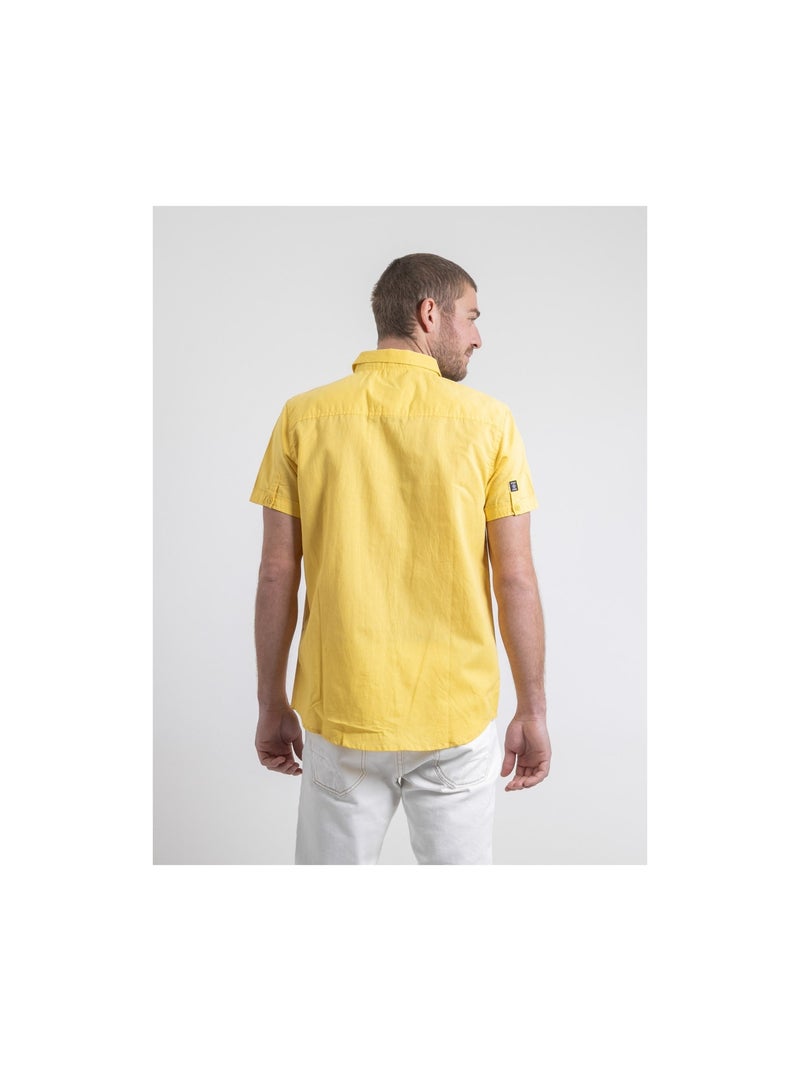 Chemise manches courtes DEMIKA Jaune - Kiabi
