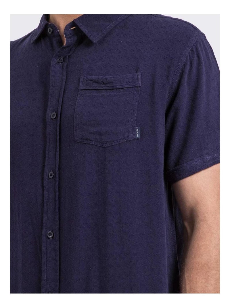 Chemise manches courtes DOLIMIX Bleu marine - Kiabi