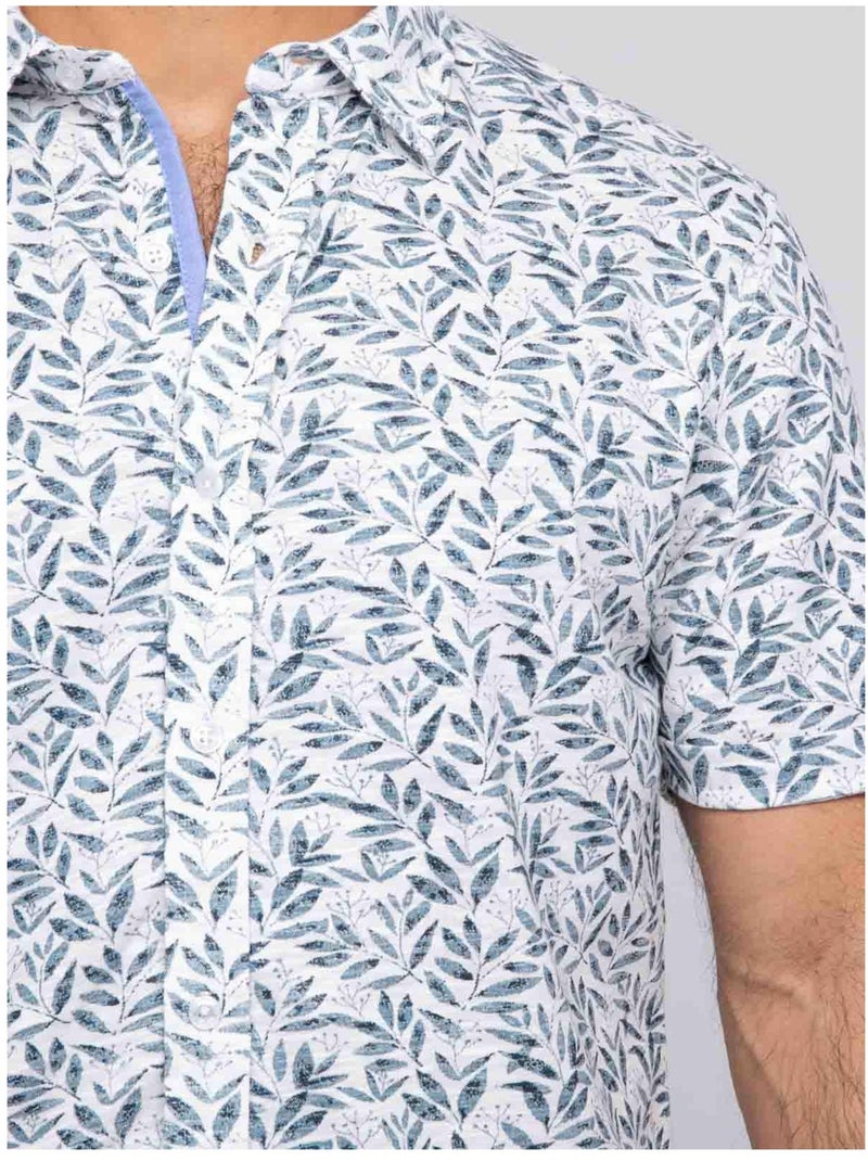 Chemise manches courtes DRICAOUL Bleu - Kiabi