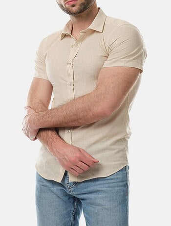 Chemise manches courtes en lin
