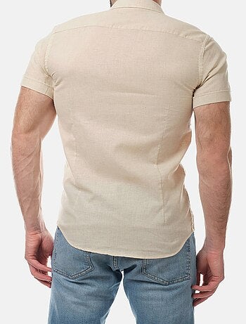 Chemise manches courtes en lin