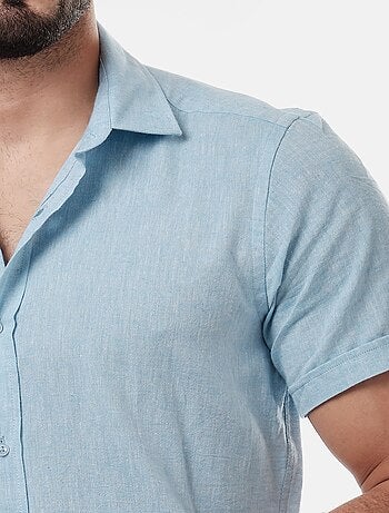 Chemise manches courtes en lin