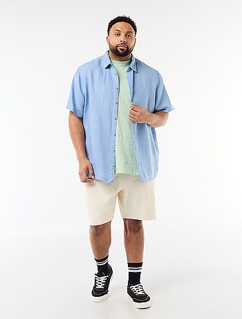 Chemise manches courtes en lin
