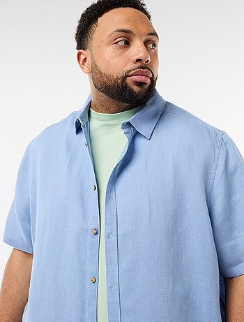 Chemise manches courtes en lin