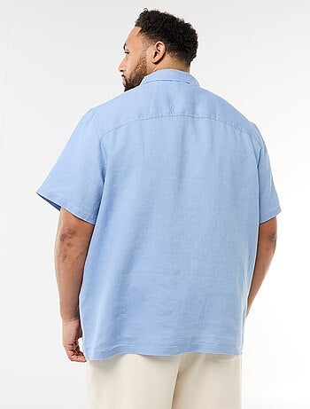 Chemise manches courtes en lin