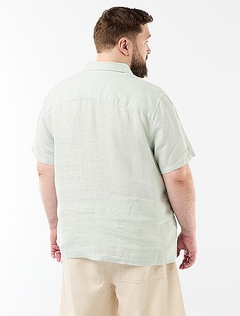 Chemise manches courtes en lin