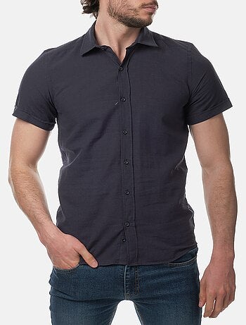 Chemise manches courtes en lin