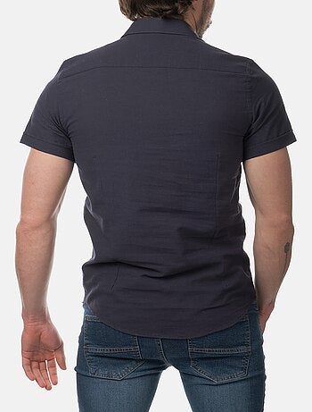 Chemise manches courtes en lin