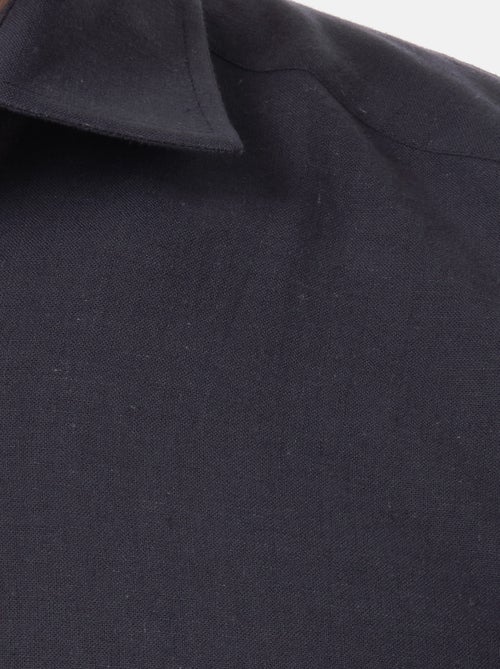 Chemise manches courtes en lin - Kiabi