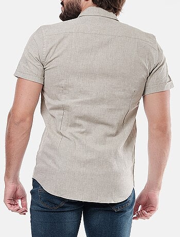 Chemise manches courtes en lin