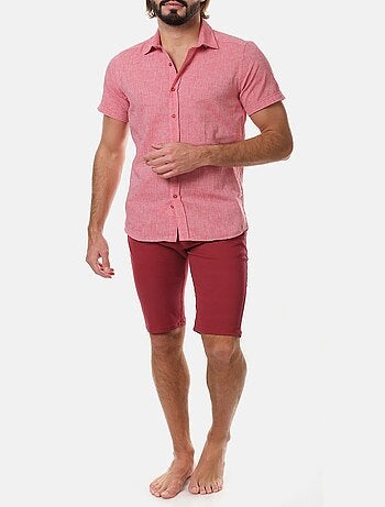 Chemise manches courtes en lin