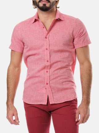 Chemise manches courtes en lin