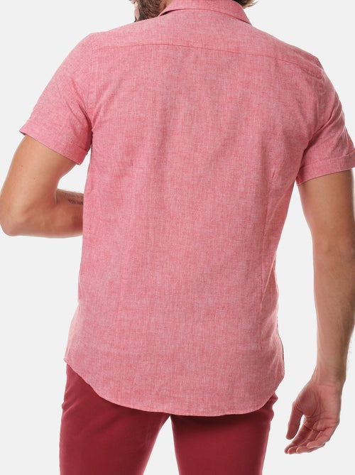 Chemise manches courtes en lin - Kiabi