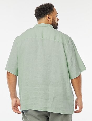 Chemise manches courtes en lin