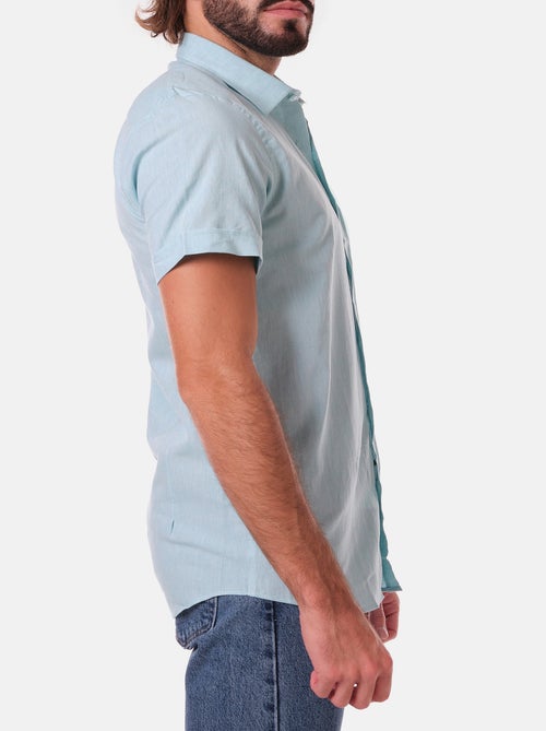 Chemise manches courtes en lin - Kiabi