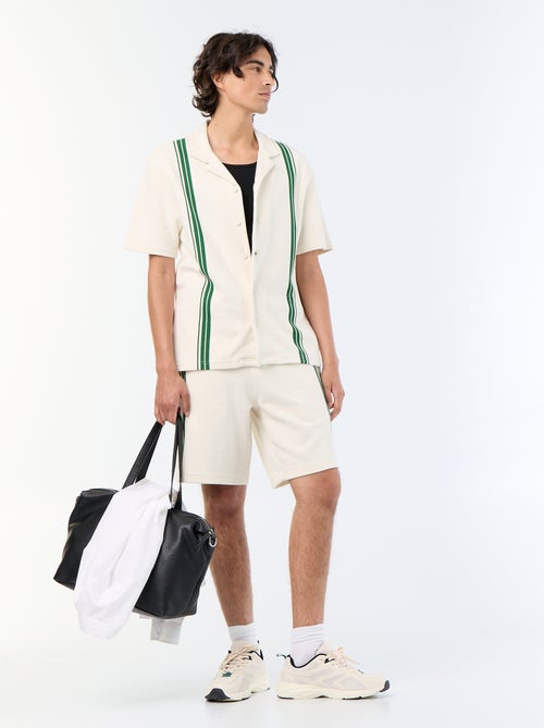 Chemise manches courtes en maille lourde - Kiabi Chemise manches courtes en maille lourde - Kiabi