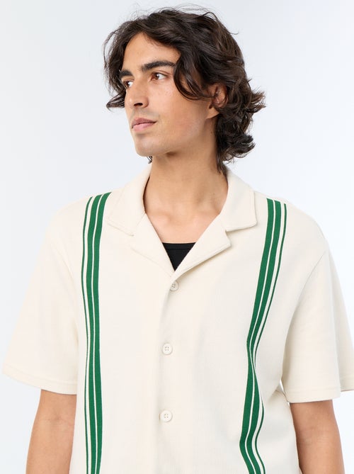 Chemise manches courtes en maille lourde - Kiabi Chemise manches courtes en maille lourde - Kiabi