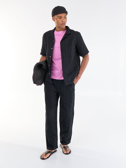 Chemise manches courtes en matière fantaisie - Kiabi Chemise manches courtes en matière fantaisie - Kiabi