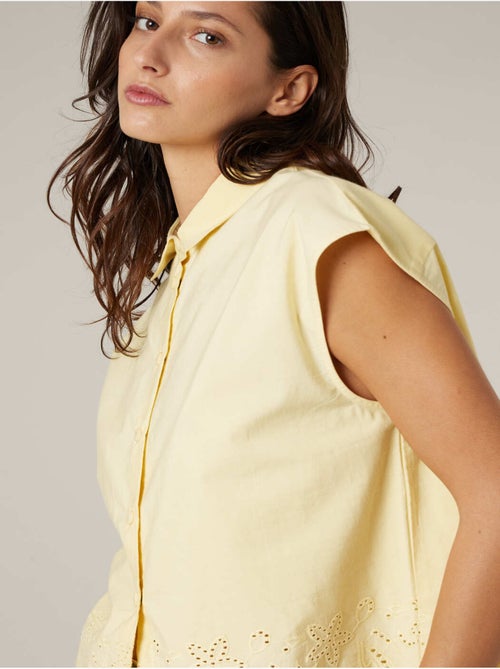 Chemise manches courtes femme en coton 'Deeluxe' - Kiabi