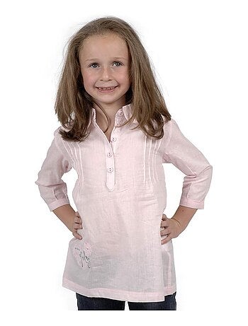 Chemise manches courtes fille FIL - MISS GIRLY