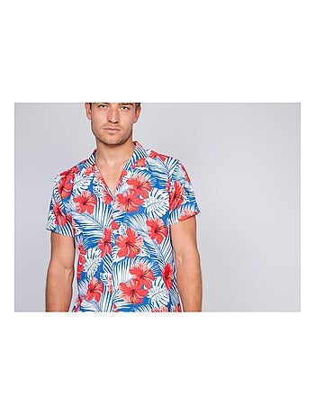 Chemise manches courtes fluide motifs DERSUS