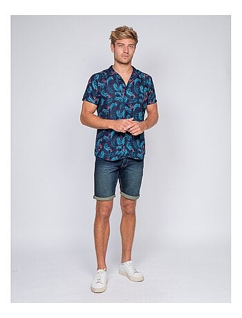Chemise manches courtes fluide motifs DEVOLU