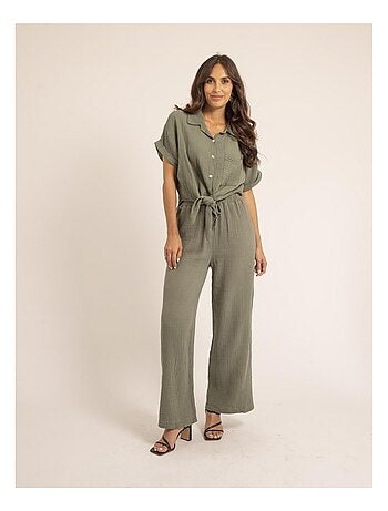 Chemise manches courtes gaze de coton ODETTE