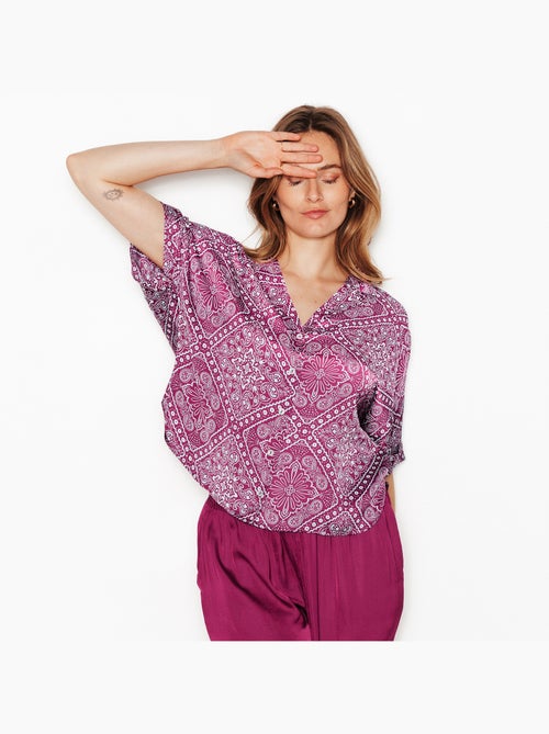 Chemise manches courtes girly - rougegorge lingerie - Kiabi