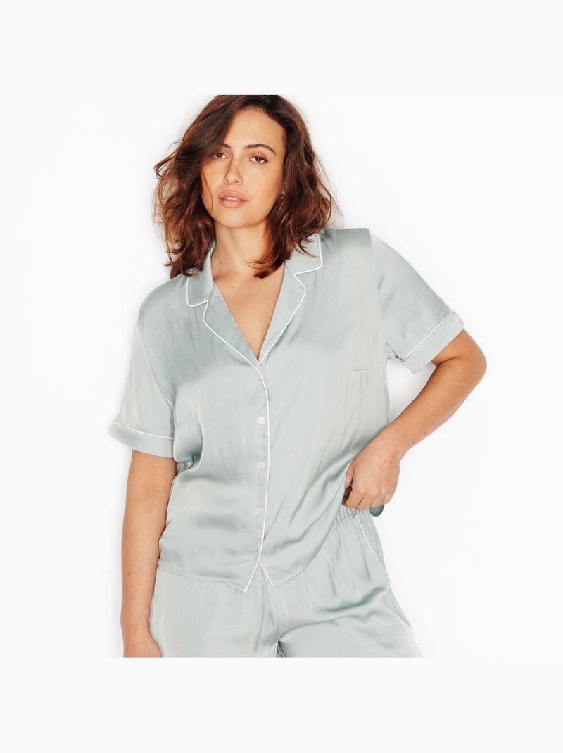 Chemise manches courtes Hadama - RougeGorge Lingerie Vert clair - Kiabi