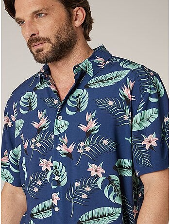 Chemise manches courtes homme imprimée jungle 'Deeluxe'