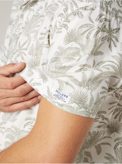 Chemise manches courtes homme imprimée végétal 'Deeluxe' - Kiabi