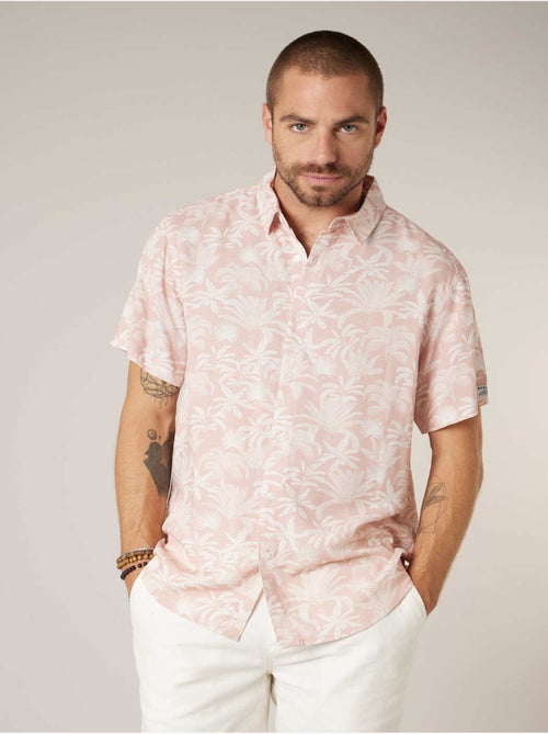 Chemise manches courtes homme imprimée végétal 'Deeluxe' - Kiabi