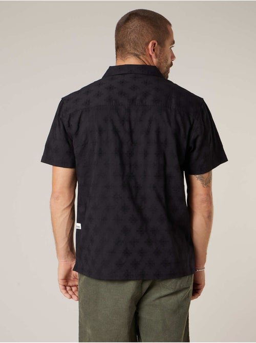 Chemise manches courtes homme motif jacquard discret 'Deeluxe' - Kiabi