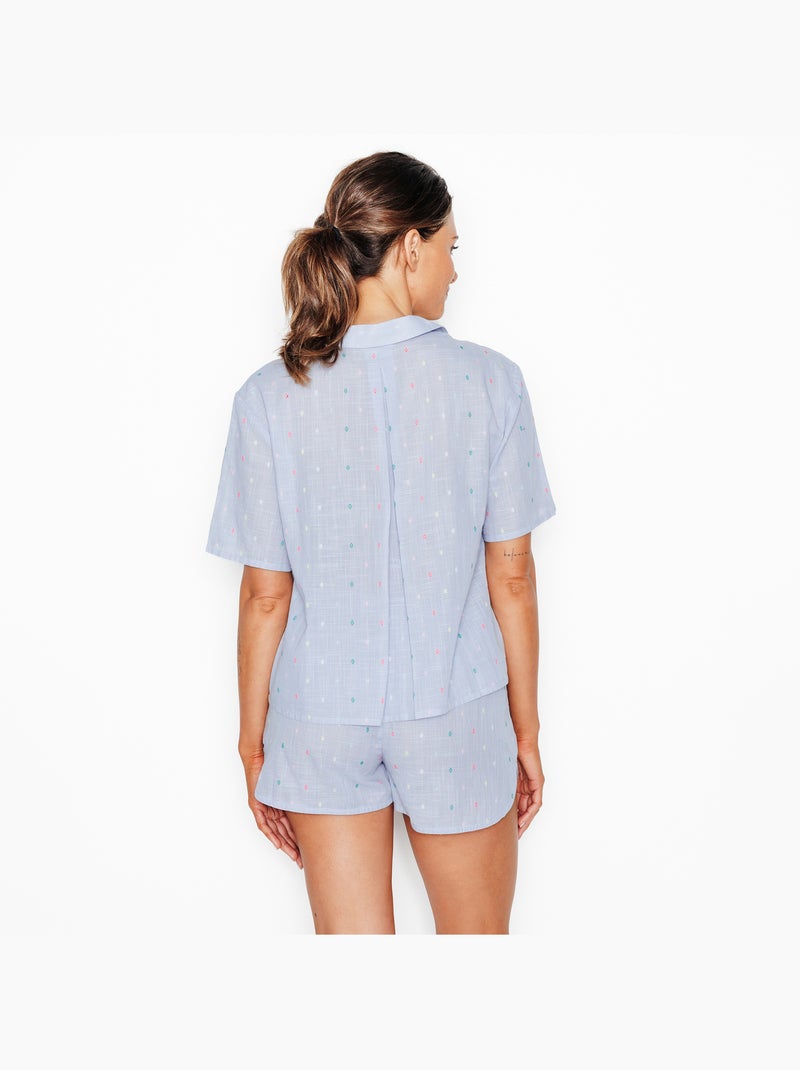 Chemise manches courtes Indigo - RougeGorge Lingerie Bleu Multicolore - Kiabi