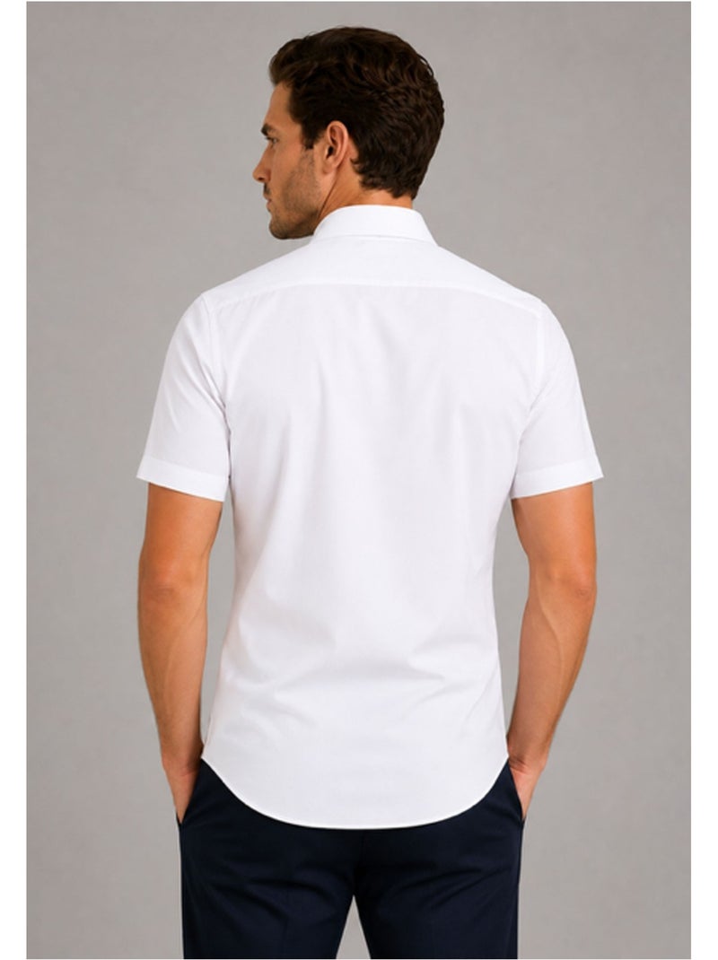 Chemise Manches Courtes Kebello Blanc - Kiabi