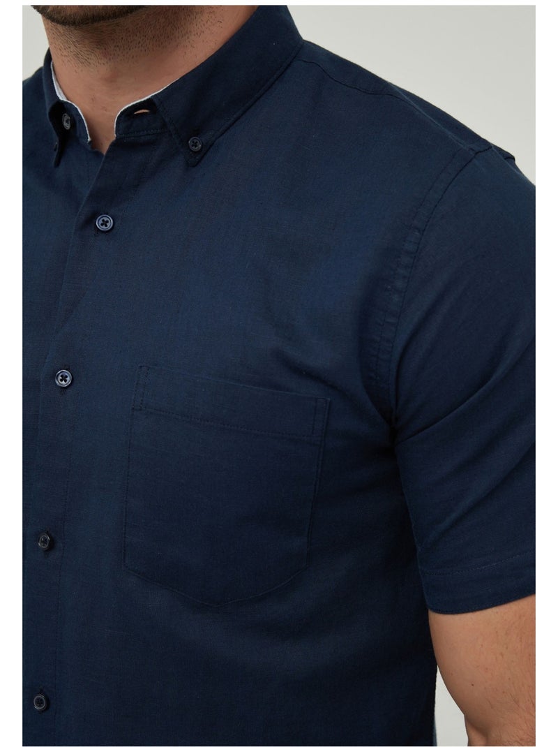 Chemise Manches Courtes Kebello Bleu marine - Kiabi