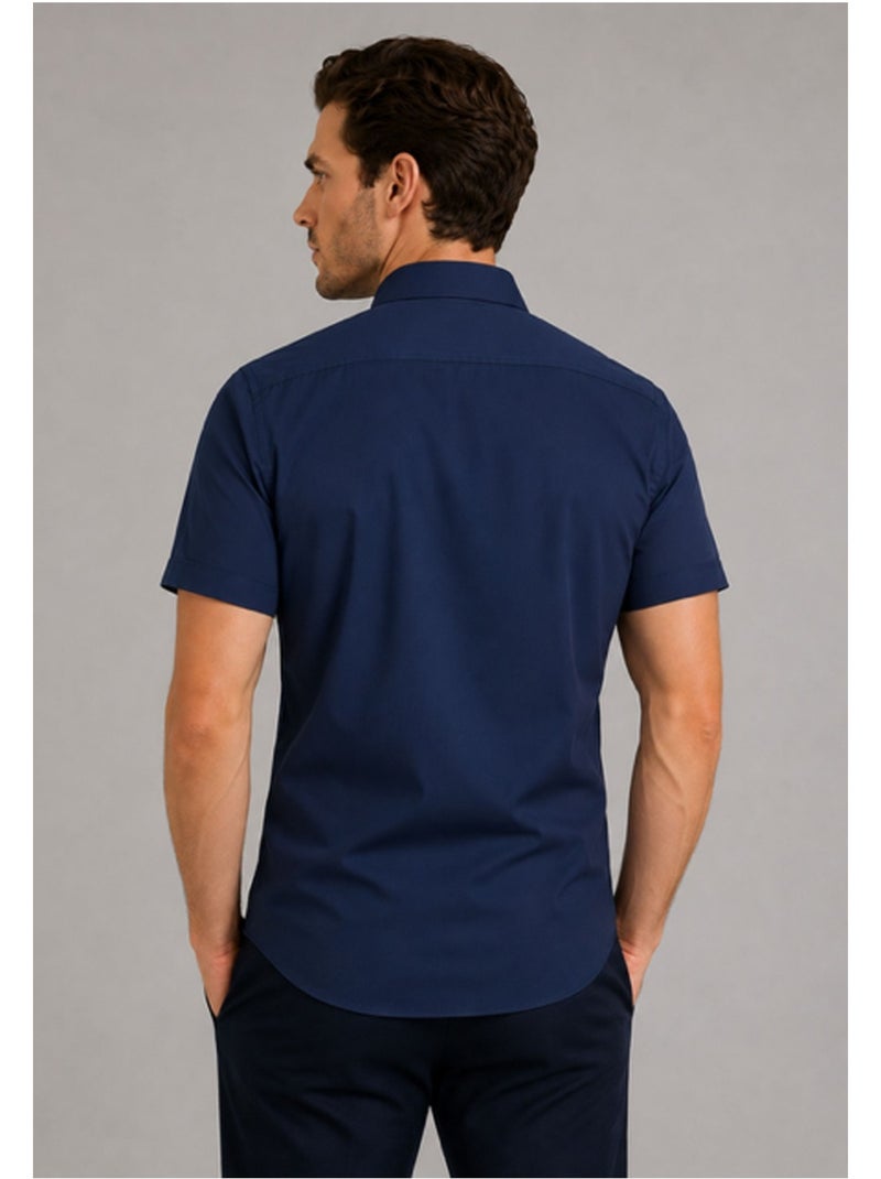 Chemise Manches Courtes Kebello Bleu marine - Kiabi