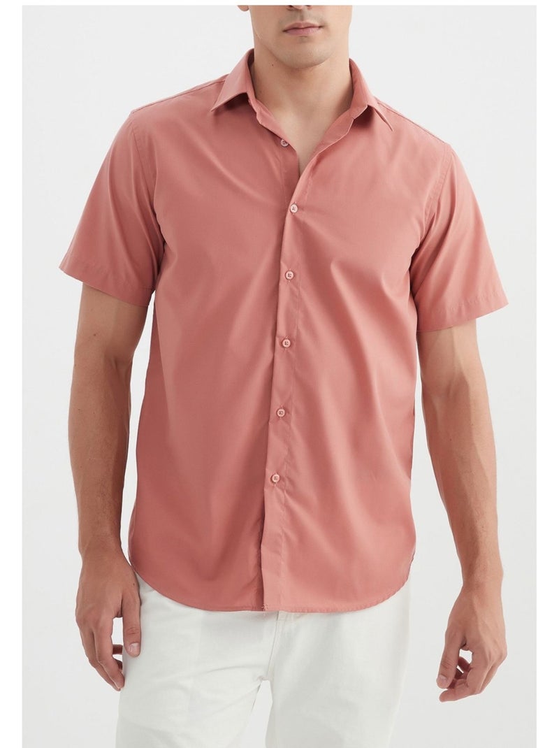 Chemise Manches Courtes Kebello Rose - Kiabi