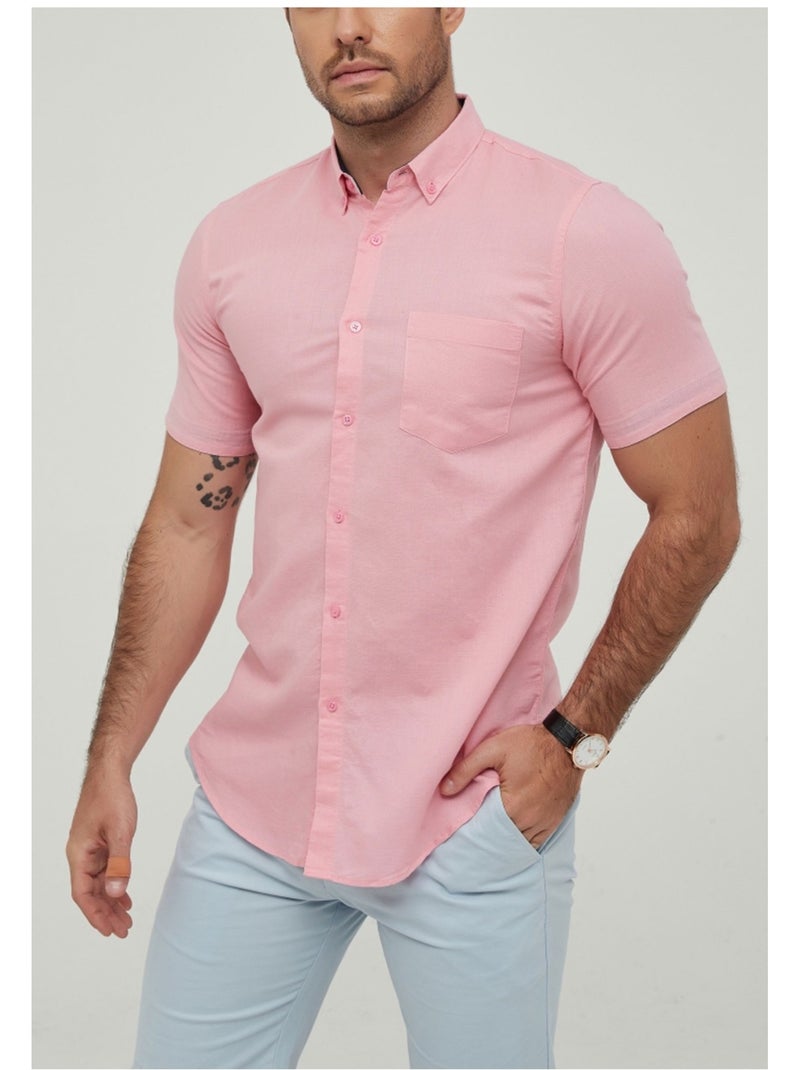 Chemise Manches Courtes Kebello Rose - Kiabi