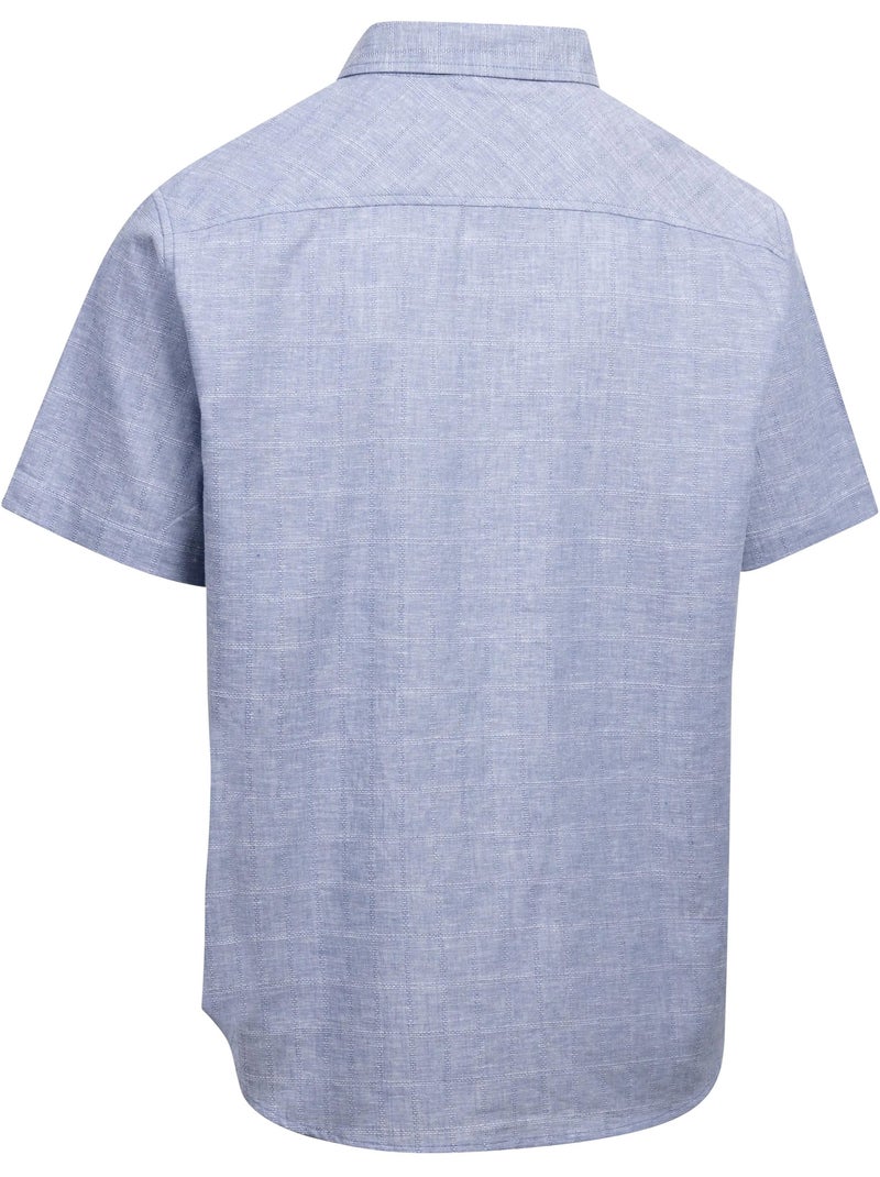 Chemise manches courtes lenard - trespass Bleu - Kiabi