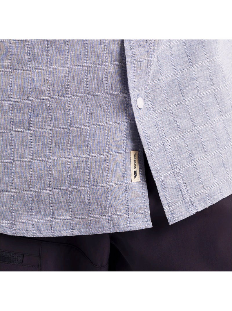 Chemise manches courtes lenard - trespass Bleu - Kiabi