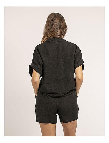 Chemise manches courtes lin OTTILIA
