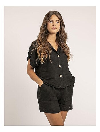Chemise manches courtes lin OTTILIA