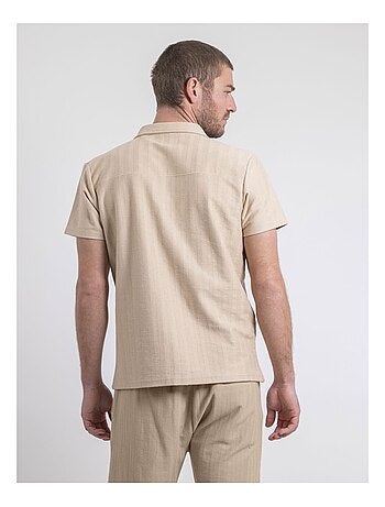 Chemise manches courtes maille coton DOJOPARIS