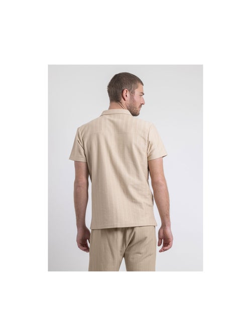 Chemise manches courtes maille coton DOJOPARIS - Kiabi