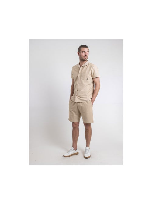 Chemise manches courtes maille coton DOJOPARIS - Kiabi