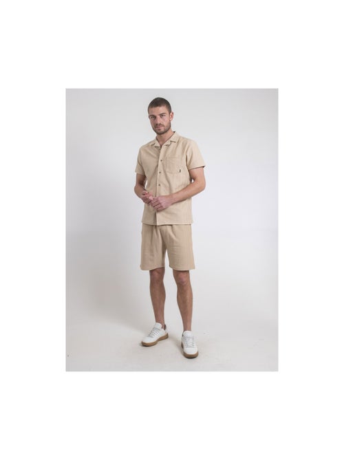 Chemise manches courtes maille coton DOJOPARIS - Kiabi